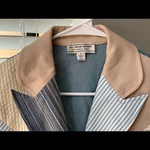 St. John Sport Multi-pattern Tailored  Blazer